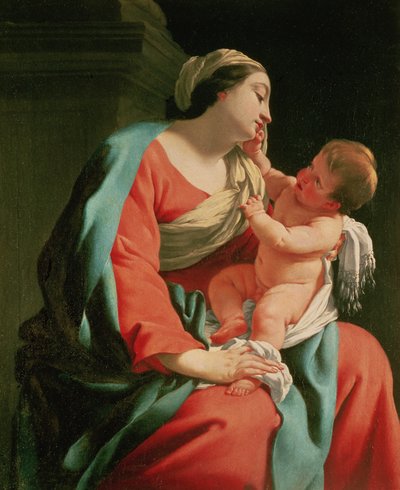 Madonna en Kind door Simon Vouet